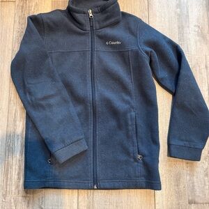 Columbia Kid’s Medium (10/12) Navy Blue Fleece Zip Front Jacket